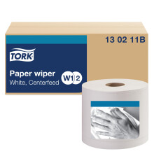 Tork wycieraczka papierowa z centralnym podawaniem, biala W1/W2, uniwersalna, 2 x 800 arkuszy 130211B