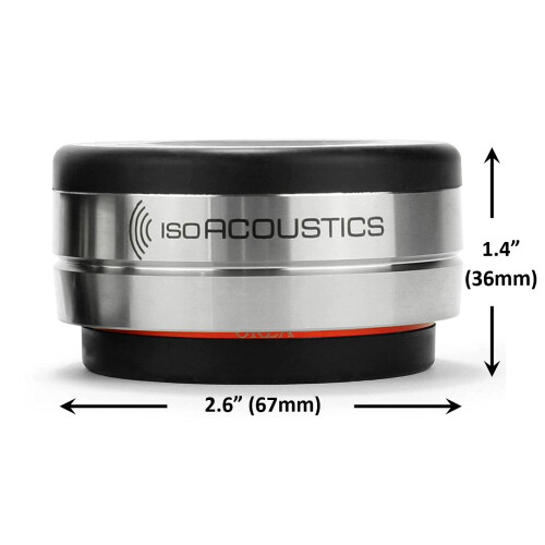 IsoAcoustics Orea Series Audio Equipment Isolators (Bordeaux - 32 lbs Max/pc) 2