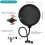 Professional Microphone Pop Filter Shield Mic Wind Mask Shield Screen with Blue Yeti and Any Other Microphone  Dual Layered Wind Pop Screen With 4