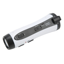 Radio de emergencia solar con manivela 120 mAh Blanco 213 g