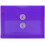 JAM PAPER Plastic Envelopes with Button & String Tie Closure - Index Size - 5 1/2 x 7 1/2 - Purple - 3/Pack 1