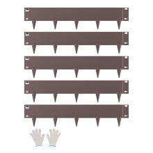 Vevor Steel Landscape Edging 5 pacchetti 39 x 5 in paesaggio in metallo resistente alla ruggine bordi del giardino piegabile bordo del giardina