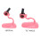 Support porte-vernis en ABS rose - Mains libres 6