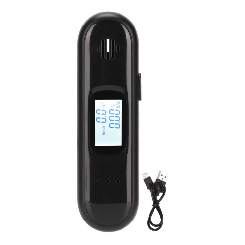 Testeur d’alcool sans contact 200 mAh noir ABS compact 1