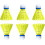 Outdoor training Freien With High Stability Badminton Nylon Shuttlecocks 3