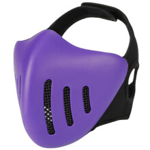 Tactical Half Mask Breathable Airsoft Paintball CS Protective Mask CS Training Mask Cycling Mask Hunting Accessories/Purple