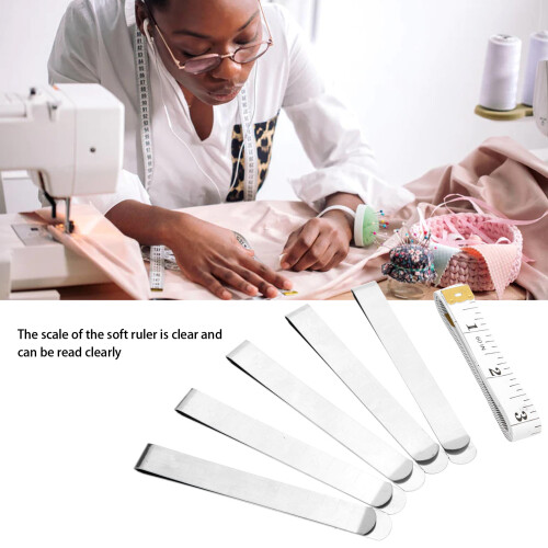 Stainless Steel Hemming Clips Set – 10.7cm Flexible Sewing Tools 2