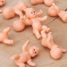 XINHUIDALSQ 1.2"""" King Cake Babies Mini Plastic Babies for Baby Shower Ice Cube Game/Party Favor King Cake/Party Pet King Cake/King Cake Baby/Kin