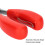 Pinza para dientes de lechón multifuncional rojo 5