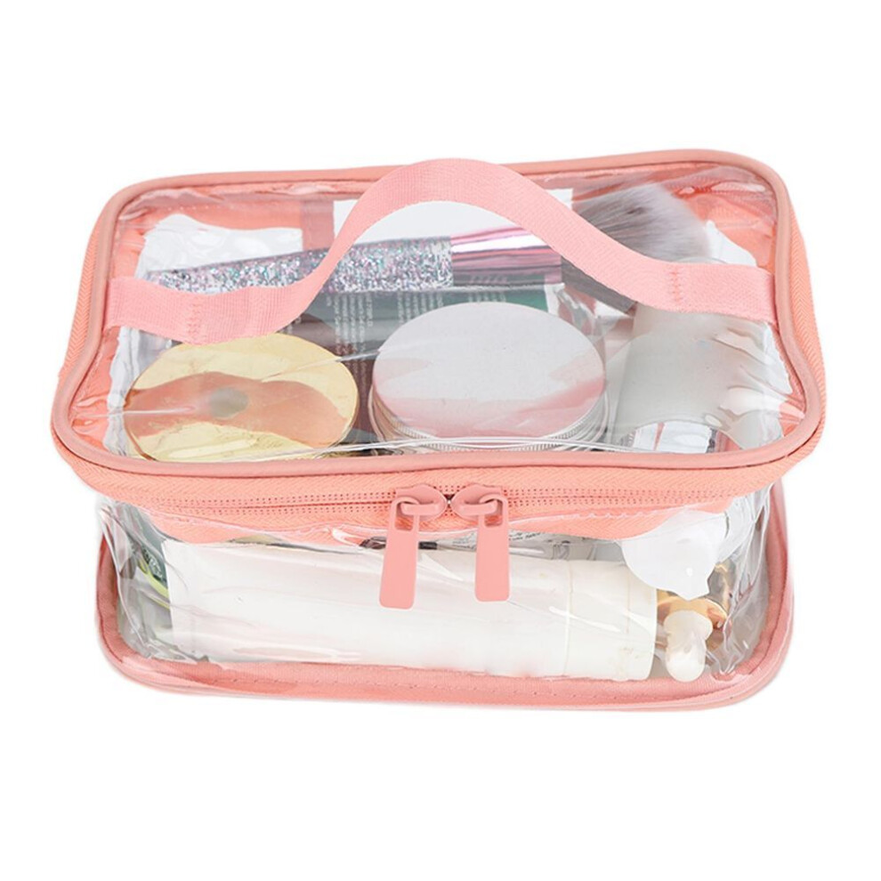 Clear Toiletry Bag Travel Cosmetic Makeup Bag Pvc Storage Bag Portable Transparent Pouch For