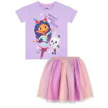 DREAMWORKS GABBY'S DOLLHOUSE Mdchen-Shirt und Tutu-Rock | Party-Outfit | Mdchen-Shirt und Glitzerrock | Lila 8