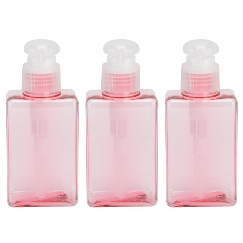 3pcs 100ml Refillable Plastic Empty Pump Bottle Lotion Soap Dispenser Liquid Container For Shampoo