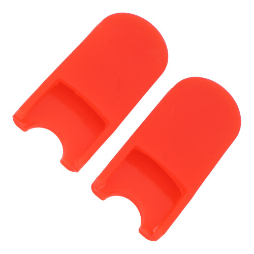 2 pièces de coussinets en silicone pour repose-doigts de saxophone, rouges 2