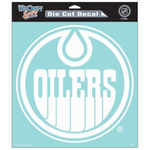 EDMONTON OILERS OFFICIELE LOGO 20cmx20cm DOORZICHTIGE STICKER