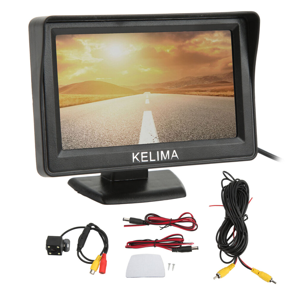 4Led Backup Camera With 4.3In Rear View Monitor, 120 Wide Angle 6941329362490