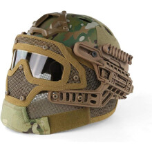 Fast Tactical Helmet Airsoft Paintball Protective Helmet Full Face Mask Protective Goggles Outdoor Sports Hunting CS Game/CP