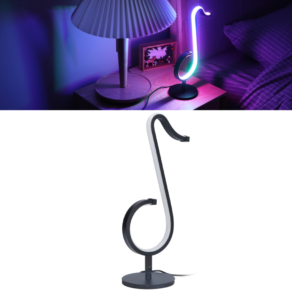 Remote Control RGB Musical Note Bedside Lamp, 35cm, Aluminum-image-OPC-PJ6D2YV-NEW