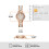 Fossil Fossil Γυναικείο Ρολόι Virginia Quartz Inox και Ακετάτη, Ροζ Χρυσό/Λευκό Κέρας (Μοντέλο: ES3716) 4