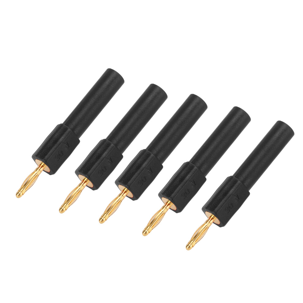 5Pcs 2Mm To 4Mm Banana Plug Converter 36A, J.20011 Black 4401329366147