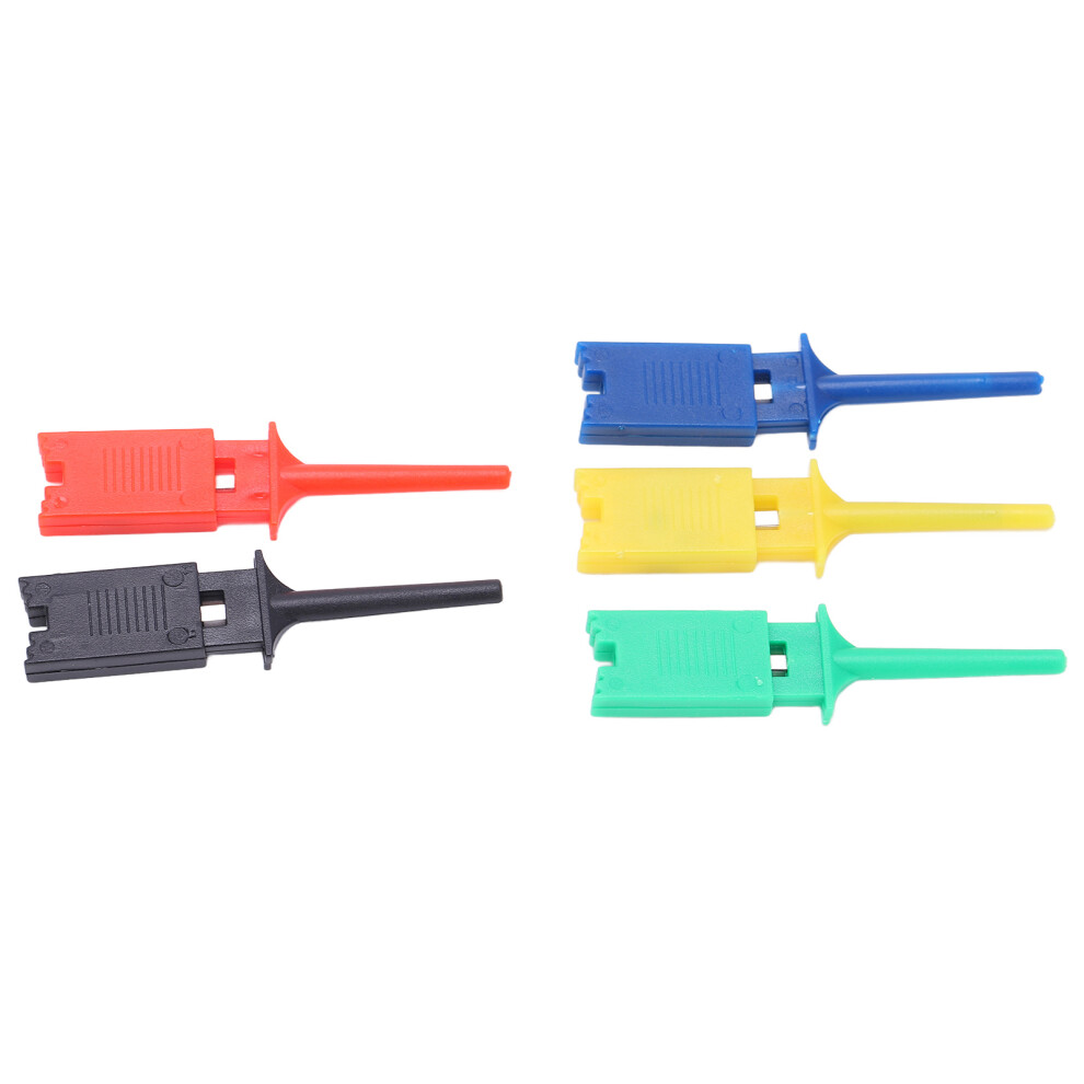 Flat Test Hook Clip Set For Circuit Testing, Abs & Nickel Plated Brass 4291329366403