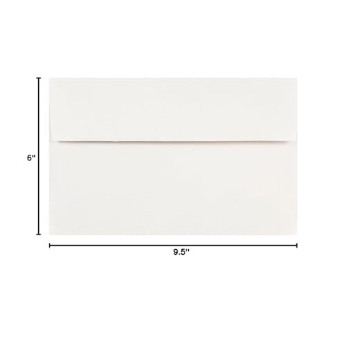 JAM PAPER A10 Invitation Envelopes - 6 x 9 1/2 - White - 50/Pack 2