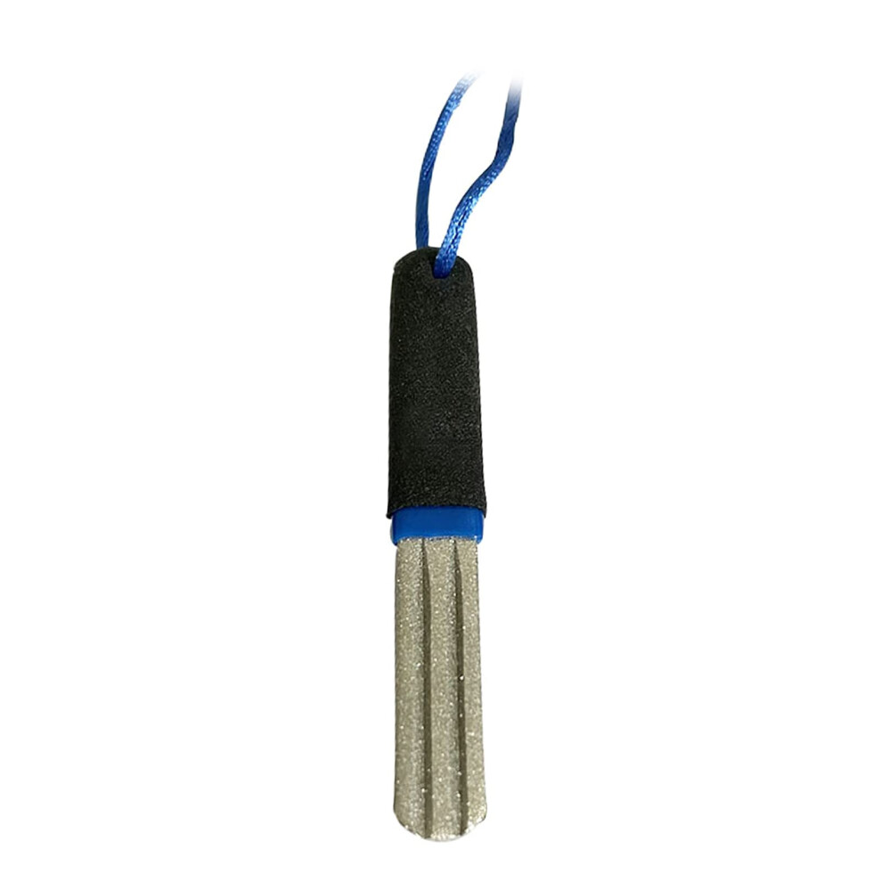 Double Hook Sharpening Rhinestone Doublesided Fishing Hook Sharpener Fish Tool Gear For Anglers, Blue 6493810407949