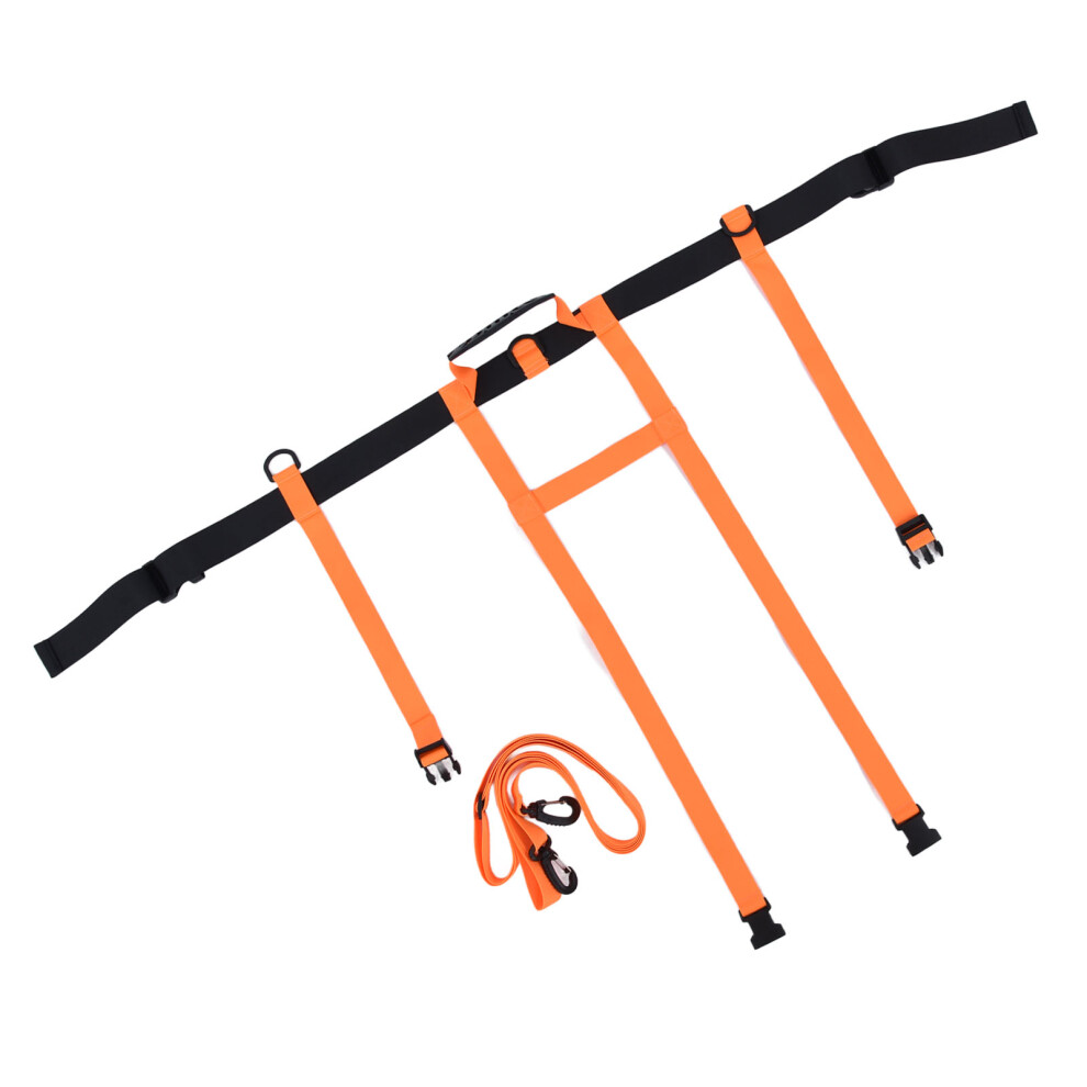 Children's Outdoor Nylon Ski Training Safety Rope - Adjustable Orange Harness 4631329367183