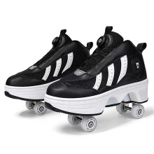 Shoes with Wheels for Men Roller Skates Comfortable Breathable Quad Skates Adjustable 41