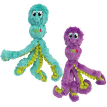 KONG Wubba Octopus Trek en Fetch Squeak Hondenspeelgoed Assortiment Kleuren (Klein (2 Pack))