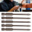 5Pcs Cross Drill Bit Set 1/4in Hex for Glass, Tile, Concrete, 4mm 16