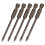5Pcs Cross Drill Bit Set 1/4in Hex for Glass, Tile, Concrete, 4mm 15