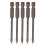 5Pcs Cross Drill Bit Set 1/4in Hex for Glass, Tile, Concrete, 4mm 2