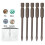 5Pcs Cross Drill Bit Set 1/4in Hex for Glass, Tile, Concrete, 4mm 4