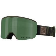 Giro Axis Ski Goggles - Snowboard Goggles for Men - Trail Green Cloud Dust Strap with Vivid Envy/Vivid Infrared Lenses