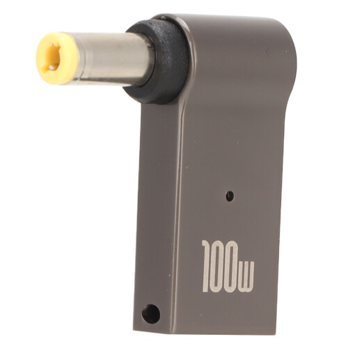 Adaptateur USB-C PD pour ordinateur portable 100W 5.5x2.5mm argent