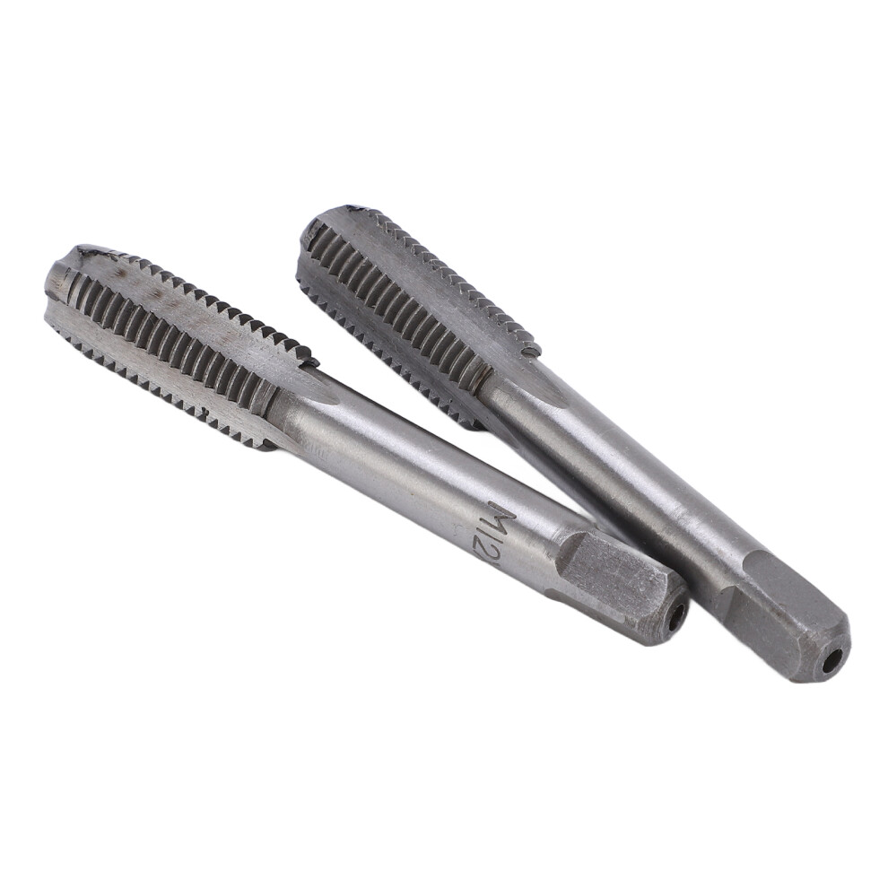 2Pcs High Speed Steel Straight Flute Tap M12x1.5 For Metal & Wood 5011329371677