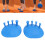 2 séparateurs d'orteils bleus 11 x 10 x 6 cm grille à 30 16
