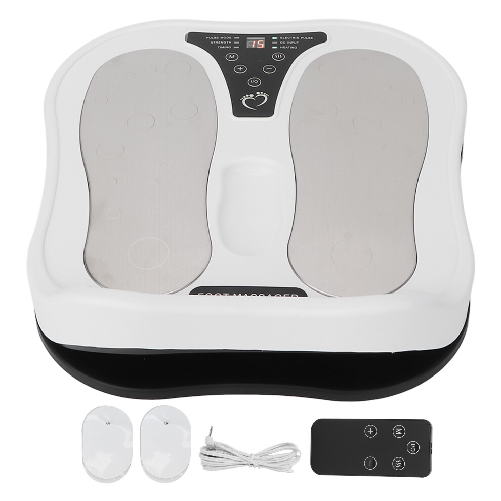 Deep Kneading Electric Foot Massager 32x30x8cm with 15 EMS Modes & Heat