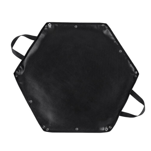 Foldable fireproof mat, Flame retardant, Heatresistant base, Hexagonal fire pit, Ember mat for outdoor camping,, Easy tallation