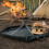 Foldable fireproof mat, Flame retardant, Heatresistant base, Hexagonal fire pit, Ember mat for outdoor camping,, Easy tallation 2