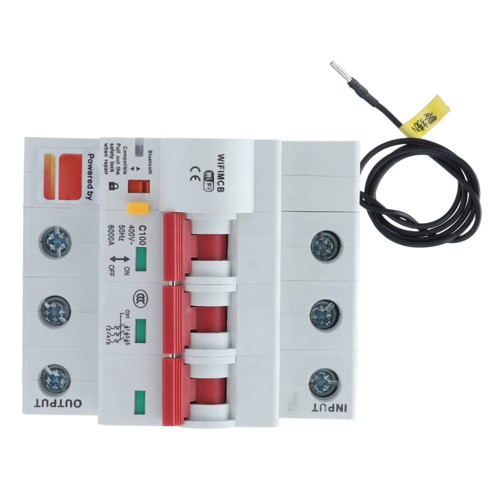 3P Wifi Bluetooth Smart Circuit Breaker 400V 100A Leakage Protection 7611329376573