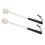 2 pièces de maillets de percussion, compact, métal blanc/feutre 16