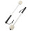 2 pièces de maillets de percussion, compact, métal blanc/feutre 7