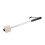 2 pièces de maillets de percussion, compact, métal blanc/feutre 8