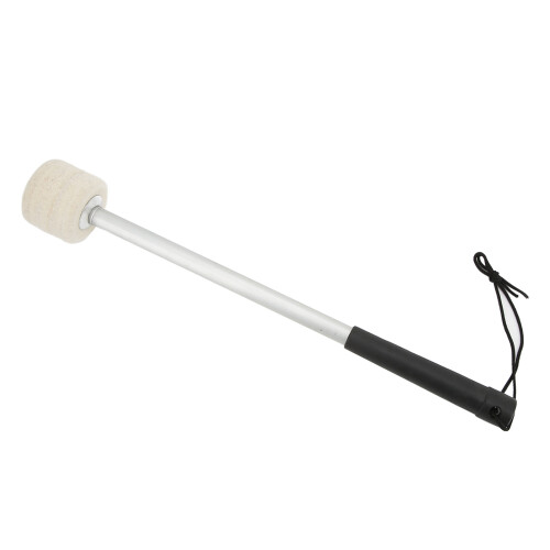 2 pièces de maillets de percussion, compact, métal blanc/feutre