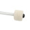 2 pièces de maillets de percussion, compact, métal blanc/feutre 6