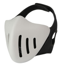 Tactical Half Mask Breathable Airsoft Paintball CS Protective Mask CS Training Mask Cycling Mask Hunting Accessories/White