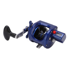 Fishing Drum Reel 12BB 4.3:1 Line Counter for Sea Fishing, 0.37mm/300m