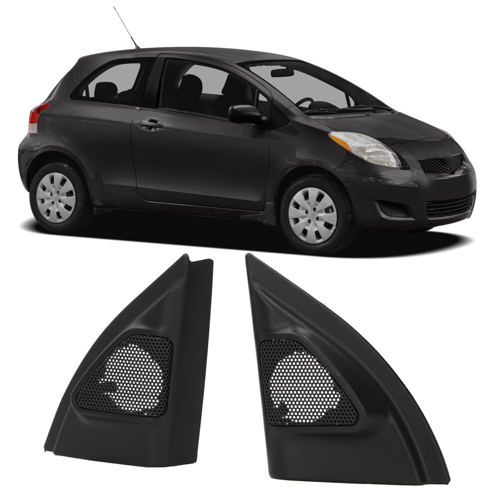 2Pcs Car Door Pillar Tweeter Cover Replacement For Vios Yaris 2014+ 8141329380878