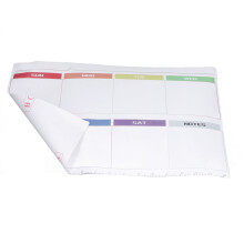Calendrier hebdomadaire auto-adhésif 42x30 cm PVC/PET